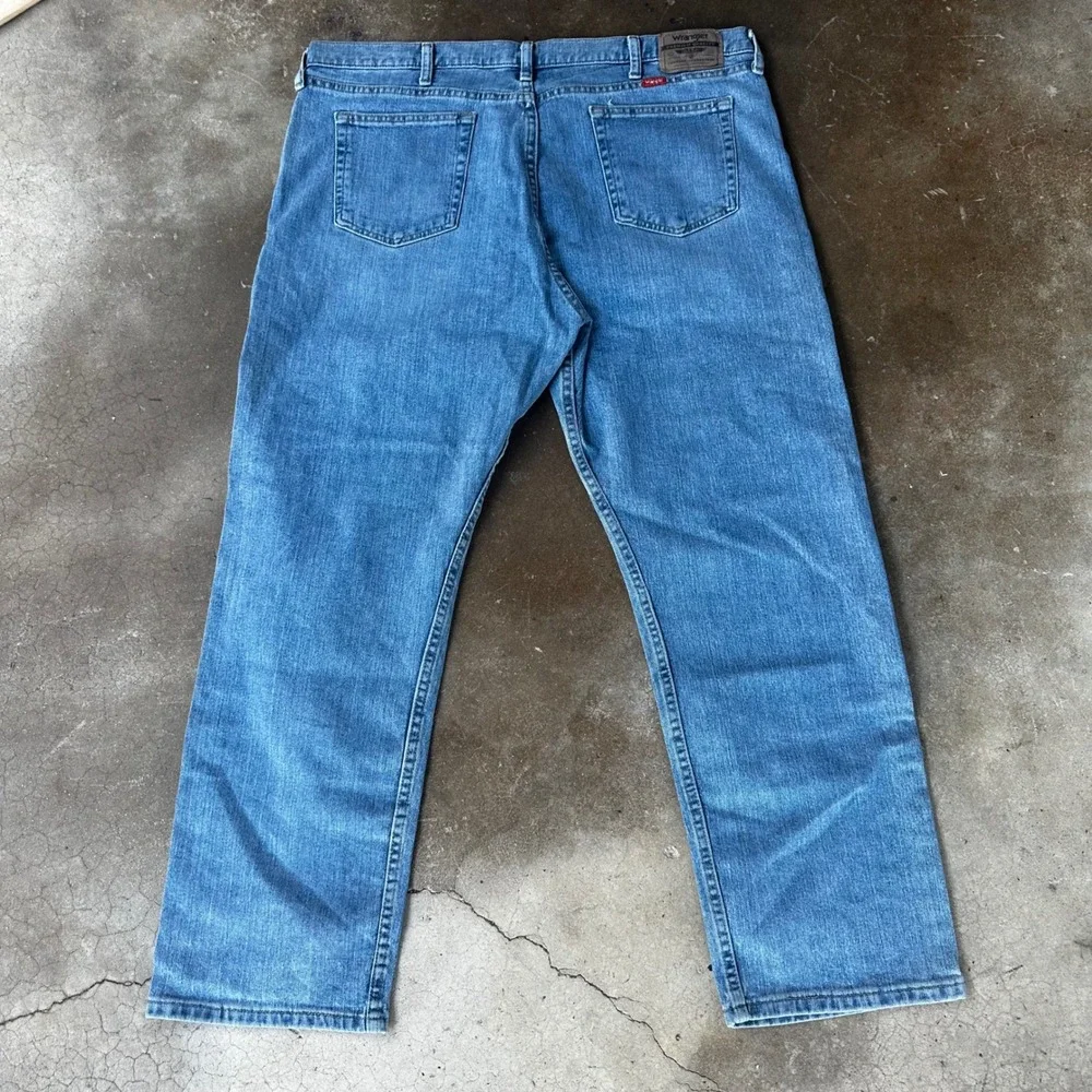 Wrangler Jeans Mens 40x30 Blue New Five Star Regular Fit Flex Denim NWT